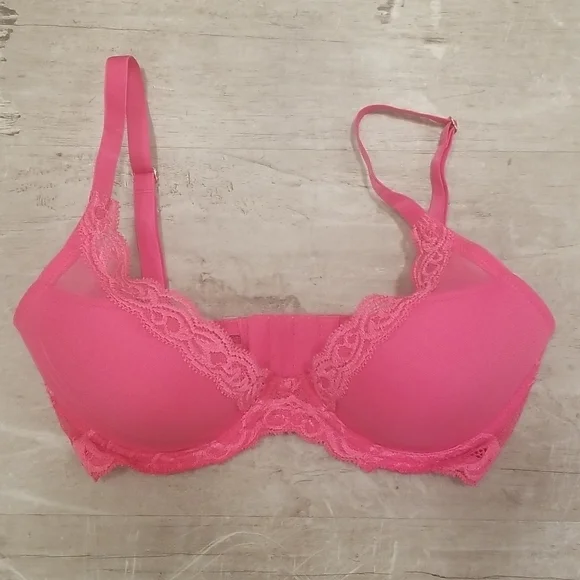 💕NATORI💕 Feathers Underwire Contour Bra ~ Raspberry Crush 32D NWT